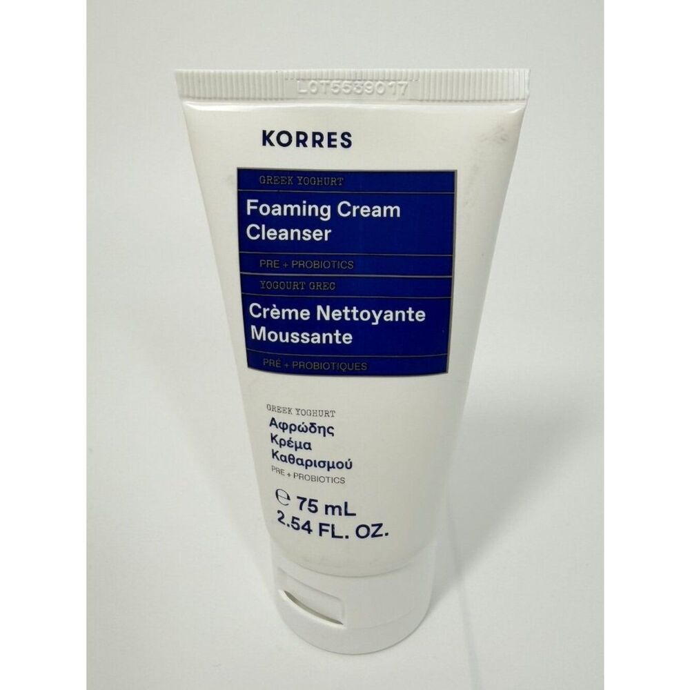 NEW Korres Greek Yoghurt Foaming Cream Cleanser Full Size Hydrating Face Wash